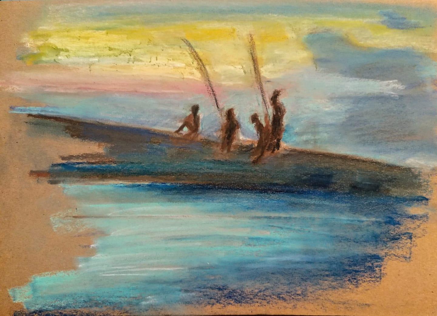 Fishermen at the old port of Jaffa